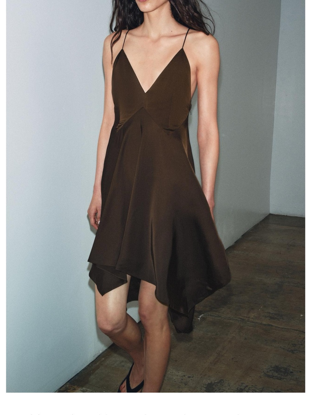 ZW COLLECTION ASYMMETRIC RUFFLED DRESS